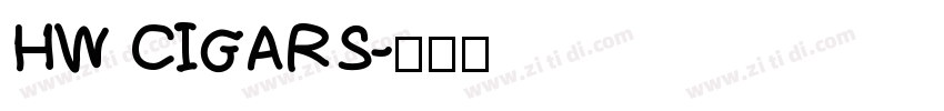 HW CIGARS字体转换